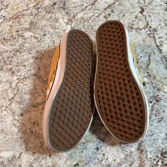 Vans Kids Yellow and White Checkerboard Slip-Ons - Picture 6 of 7